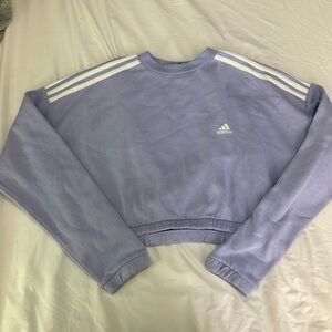 3/$50 Adidas lavender cropped sweater medium